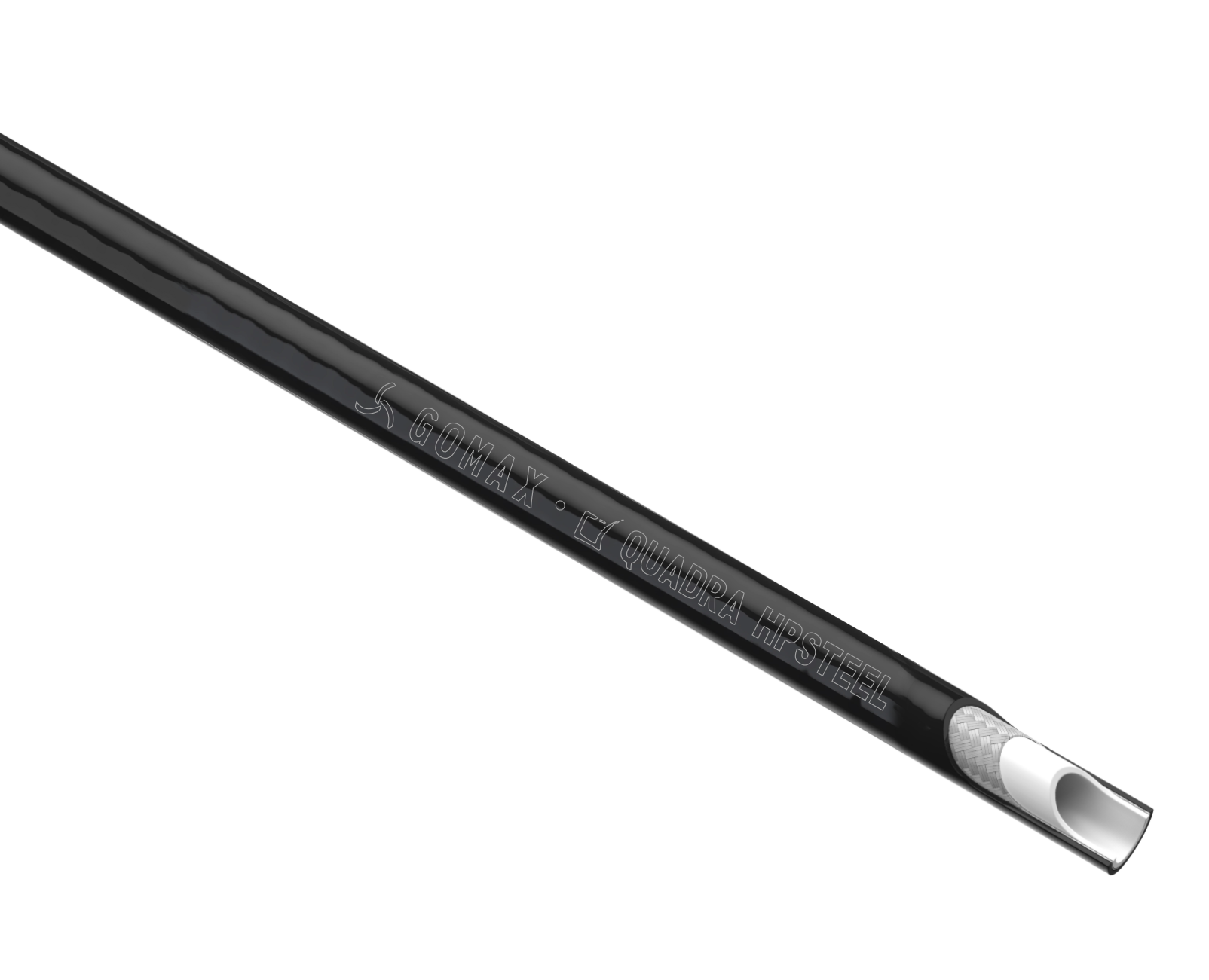 Cutaway detail of DN2 Quadra HPSteel hose